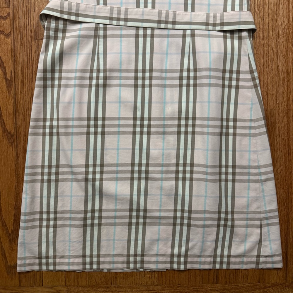 Burberry Pink Nova Check Plaid Print Knee Length Dress size 12 - Picture 12 of 16